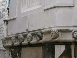 Some of the 'faces' that adorn the outside of the Cathedral. 